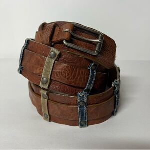 Hugo Boss Brown Leather Belt Made in Italy